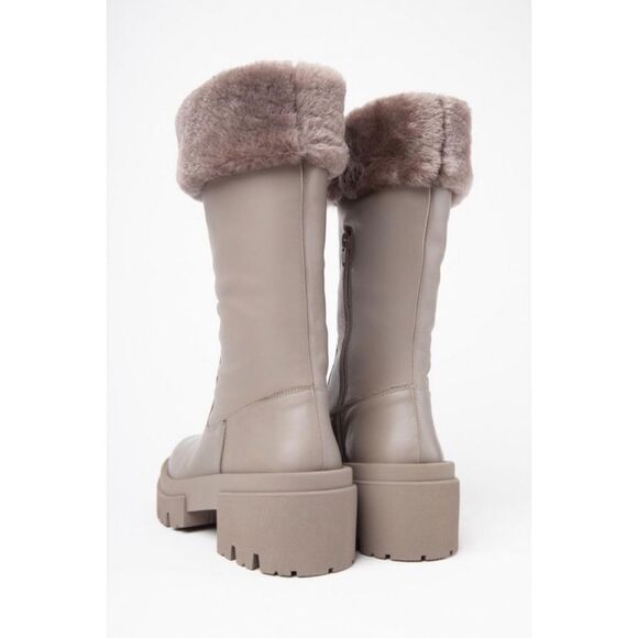 Free People x Equitaire Charlee Mid Shearling Fur Boots $348 - Picture 14 of 14